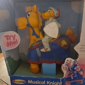Musical Knight Action Figure - Yellow and Blue